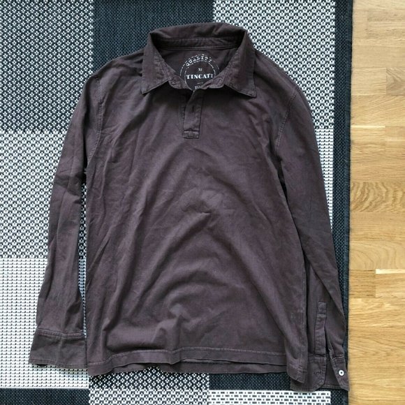 TINCATI Coffee Brown Polo Shirt Pullover, 100% Cotton (Italian), Size Medium - Picture 15 of 16